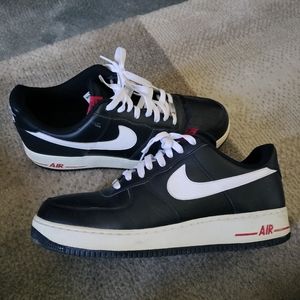 Men's Black/White Nike Air Force One Sz 13